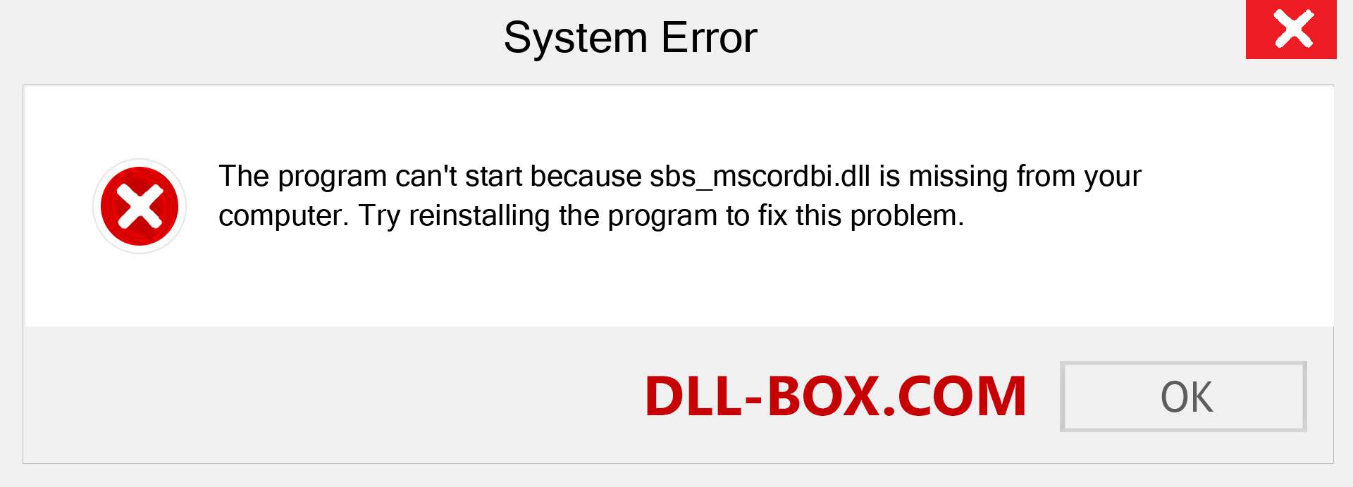  sbs_mscordbi.dll file is missing?. Download for Windows 7, 8, 10 - Fix  sbs_mscordbi dll Missing Error on Windows, photos, images